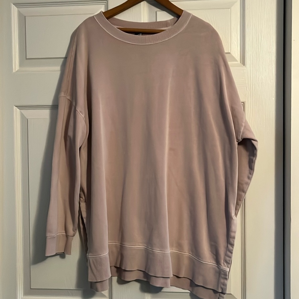 Old Navy light pinkish/tan sweatshirt. Long